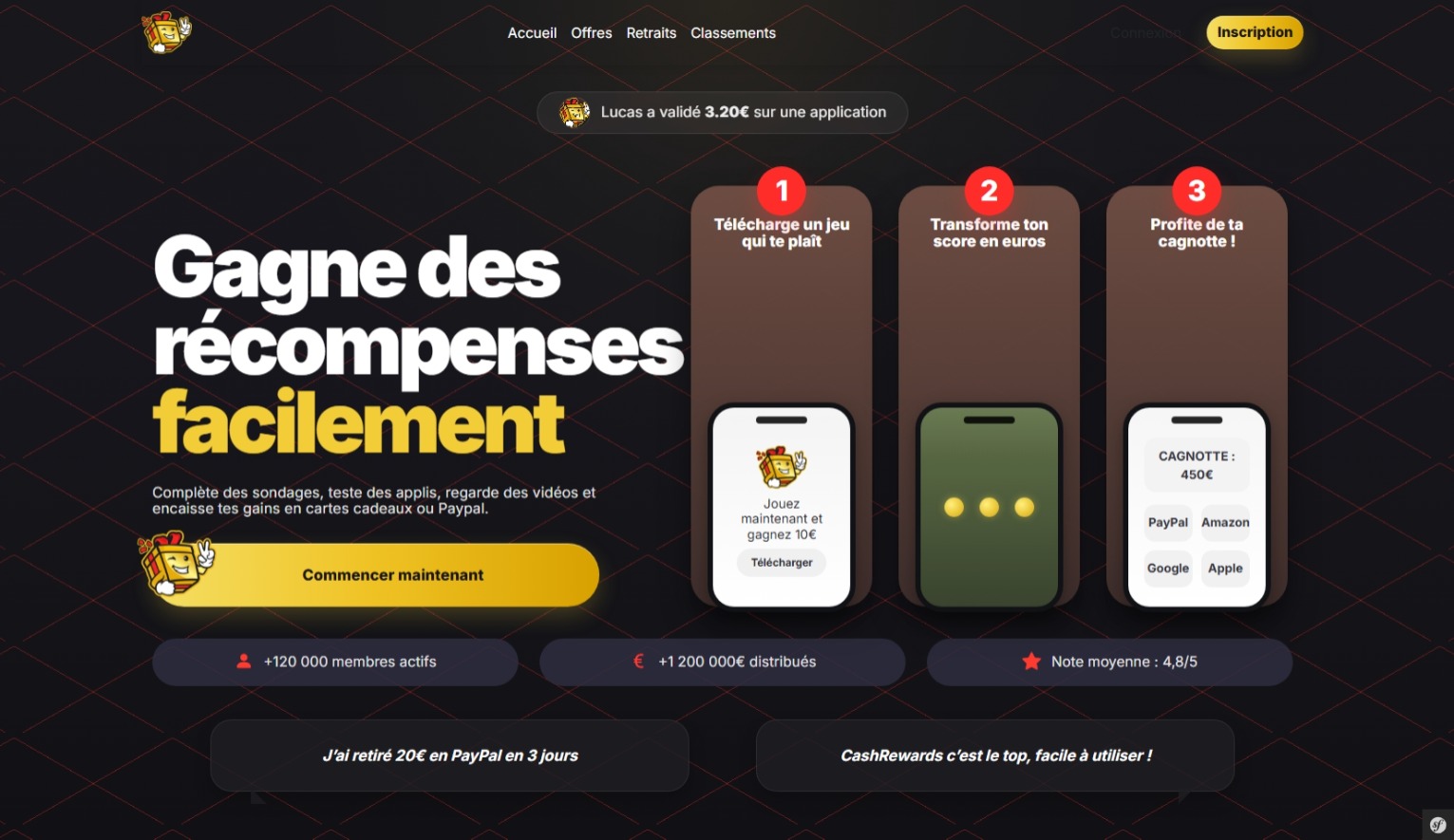 Présentation du projet CashRewards