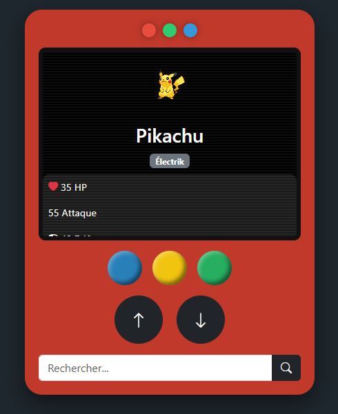 Projet : Pokédex intéractif